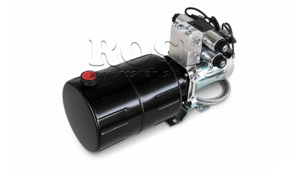 MINI UNIDAD DE POTENCIA HIDRÁULICA 12V DC - 1.6kW = 2.1cc - 8 lit - 2x unidad bidireccional (metal)
