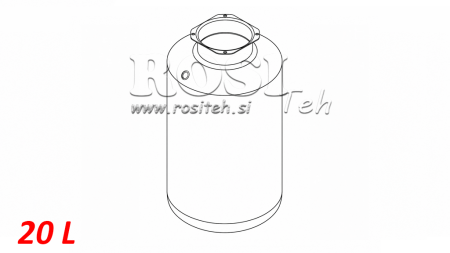 REZERVOAR KOVINSKI ROLL PP 20 LITER HORIZONTAL-VERTICAL