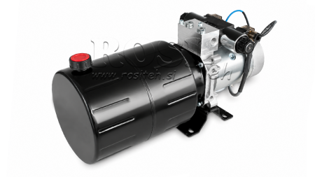 MINI UNIDAD DE POTENCIA HIDRÁULICA 24V DC - 2.2kW = 2.1cc - 8 lit - unidad bidireccional (metal)
