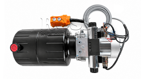 MINI UNIDAD DE POTENCIA HIDRÁULICA 24V DC - 2.2kW = 2.1cc - 8 lit - unidad bidireccional (metal)