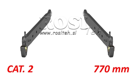 BRAZOS INFERIORES DEL ENGANCHE DE TRES PUNTOS CAT. 2 - 70x20 mm - 770 mm (75 HP)