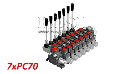 ROČNI HIDRAVLIČNI VENTIL SEKCIJSKI 7xPC70