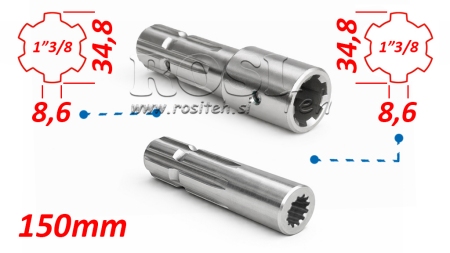 ATTACCAMENTO CARDANICO 13/8 su 13/8