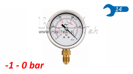MEDIDOR DE VACÍO DN63 VERTICAL -1 - 0 BAR - 1/4
