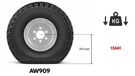 11,5/80-15,3 PNEVMATIKA AW909 14PL S PLATIŠČEM 9,00X15,3