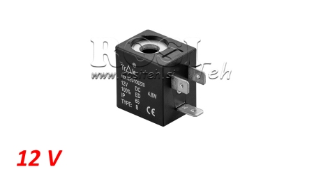 ELEKTRO MAGNETNI NAMOTAJ 12VDC ZA VENTIL - fi 8mm-23,5mm 2,8W
