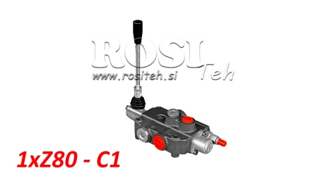 VALVOLA IDRAULICA 1xZ80 + UNIDIREZIONALE C1