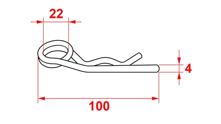 FJÄDERSPRINT SATS Φ 4 MM (5PCS)
