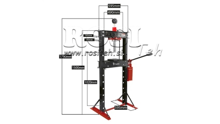 PRENSA HIDRÁULICA DE TALLER PARA RODAMIENTOS 20T - DOS VELOCIDADES