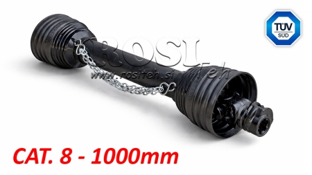 CE CERTIFIKOVANÝ KARDANOVÝ HŘÍDEL PROFI LINE KAT.8 DÉLKA 1000mm