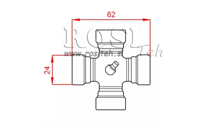ΣΤΑΥΡΟΣ F-24,00X62,00 ΓΙΑ ΑΞΟΝΑ ΚΑΡΝΤΑΝ ECO 790mm 35-60HP STANDARD
