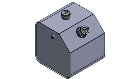 TAPA DE TANQUE METÁLICA 150 Lit 600x600x500mm