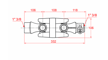 ΔΙΠΛΗ ΑΡΘΡΩΣΗ ΚΑΡΝΤΑΝ ΚΑΤ.6 (332 mm)