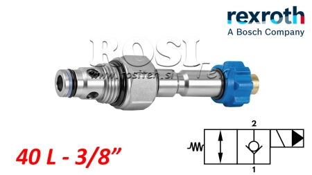 CONTROLADOR ELECTROMAGNÉTICO ABIERTO HIDRÁULICO PARA VÁLVULA DE 2 VÍAS REXROTH 3/8 40-LIT