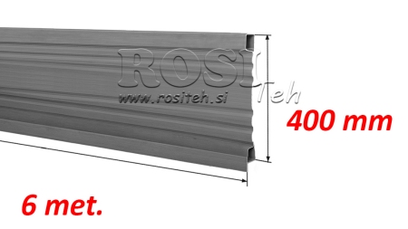 PLECHOVÉ BOČNICE 6 MET. - VÝŠKA 400 mm