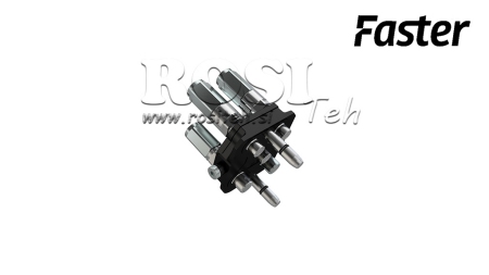 ACOPLAMIENTO MULTI-FASTER 3 VÍAS BSP 1/4 PARTE MÓVIL
