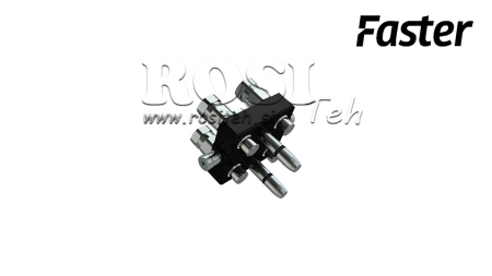 ACOPLAMIENTO MULTI-FASTER 3 VÍAS BSP 1/4 PARTE MÓVIL (UNA PALANCA)