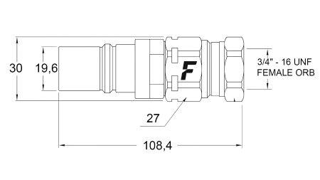CONECTOR RÁPIDO MACHO PARA MULTI-FASTER 3/8 PARTE MÓVIL