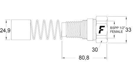 CONECTOR RÁPIDO HEMBRA PARA MULTI-FASTER 1/2 PARTE FIJA