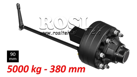 SEMIEJE CON FRENOS - 5000 kg (8 TORNILLOS) - 380 mm