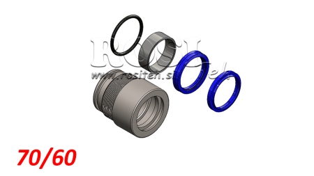 KIT DE JUNTAS PARA CILINDRO HIDRÁULICO MONO 70/60