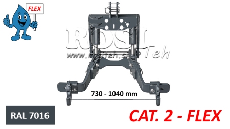 ELEVADOR FRONTAL UNIVERSAL PARA TRACTOR FLEX CAT. 2 1500KG