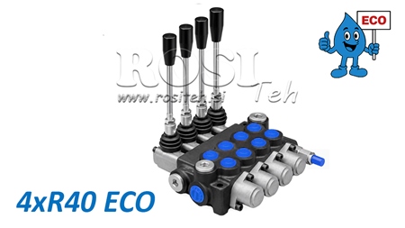 VÁLVULA HIDRÁULICA MANUAL – DISTRIBUIDOR DE 4 SECCIONES 4xR40 ECO