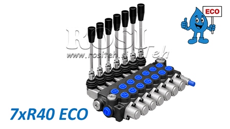 VÁLVULA HIDRÁULICA MANUAL – DISTRIBUIDOR DE 7 SECCIONES 7xR40 ECO