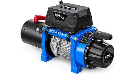12 V CABRESTANTE ELÉCTRICO RS-8000 - 3620 KG - CABLE DE ACERO - ECO