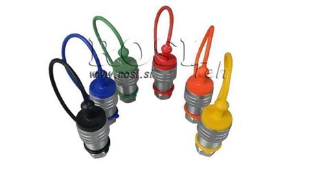 COUVERCLE PROTECTEUR EN CAOUTCHOUC ORANGE - FEMELLE RACCORDS RAPIDES