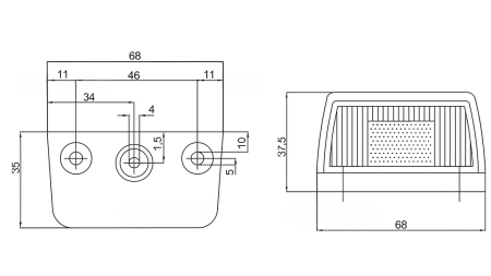LUZ DE MATRÍCULA 12/24V - LED