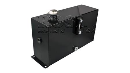 KOVOVÁ NÁDRŽ 12 LITRŮ KUBUS 255x120x450mm KOMPLETNÍ S VYBAVENÍM