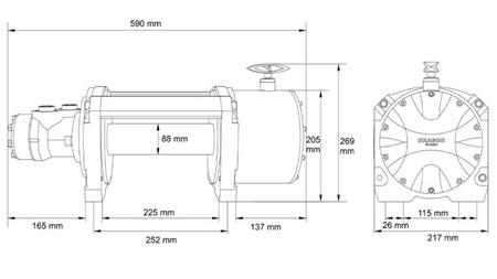 HYDRAULINEN VOIMANOSTURI DWHI 16000 HD - 7257 kg