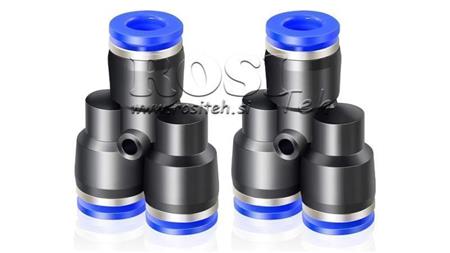 PNEUMATICKÁ NÁSTRČNÁ Y SPOJKA TPA BEZ ZÁVITU QY-8