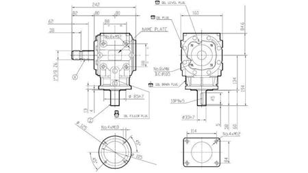 REDUCTOR DE ÁNGULO T-310J 1:3 (30HP-22kW)