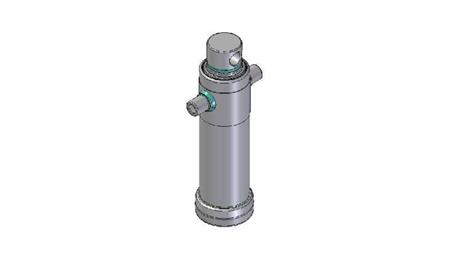4023F - TELESCOPIC CYLINDER STANDARD/REIKÄ 2 VAIHEITA ISKU 695 HALKAISU 124
