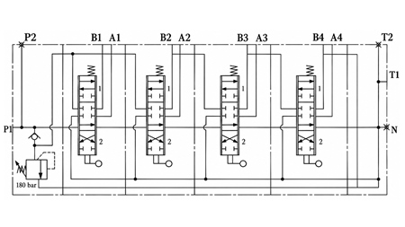 MANUAL VÁLVULA HIDRÁULICA MONOBLOQUE 4xZ80