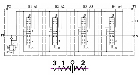 MANUAL VÁLVULA HIDRÁULICA MONOBLOQUE 4xZ50 + FUNCIÓN FLOTANTE
