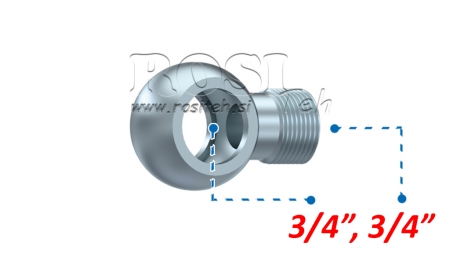 CONEXIÓN BANJO HIDRÁULICA 3/4-3/4