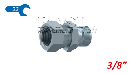 HYDRAULICKÝ DVOJITÝ SKRUTKOVÝ SPOJ S OTOČNOU MATICOU 3/8