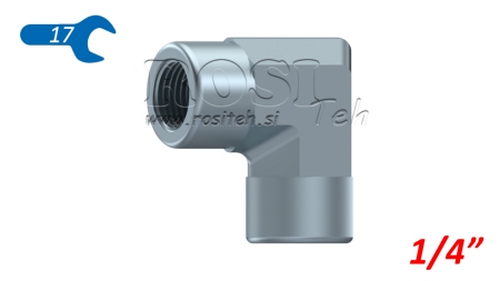 HYDRAULICKÉ KOLENO 90° KRÁTKÉ SAMICA–SAMICA 1/4