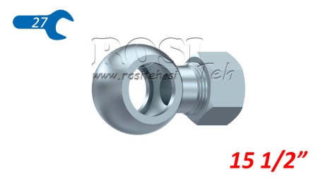 KOVOVÁ HADICE BANJO 1/2 S MATKOU