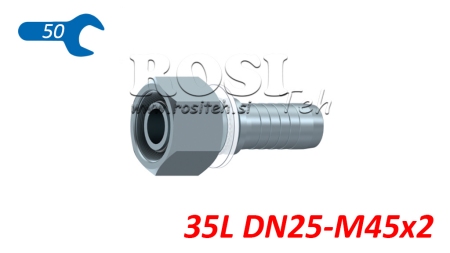 CONEXIÓN HIDRÁULICA DKOL 35 HEMBRA DN25-M45X2