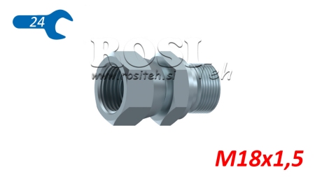 HYDRAULICKÝ DVOJITÝ SKRUTKOVÝ SPOJ S OTOČNOU MATICOU M18x1,5