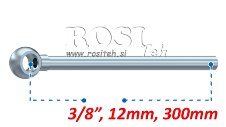 METALNA CIJEV BANJO 12MM 3/8 300MM