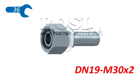 HYDRAULICKÁ PRÍPOJKA DKOS 20 S SAMICA DN19–M30×2