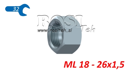 ΥΔΡΑΥΛΙΚΟ ΠΑΞΙΜΑΔΙ ML (18L) M26X1,5