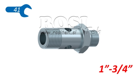 TORNILLO BANJO HIDRÁULICO BSP 1 CON ROSCA PROLONGADA BSP 3/4