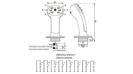 FJERNBETJENING JOYSTICK - 2 KNAPPER