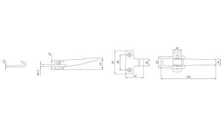 CIERRE DEL PANEL LATERAL DEL REMOLQUE, TIPO NAPA XL
